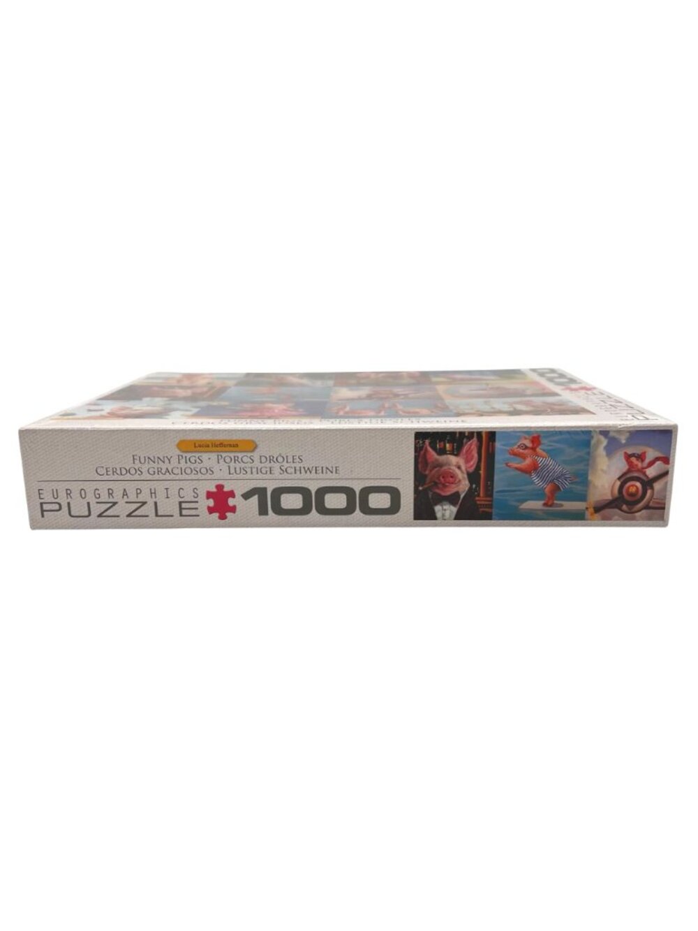 Funny Pigs 1000-Piece Jigsaw Puzzle By Eurographics Lucia Heffernan On Blueboard - Picture 7 of 12